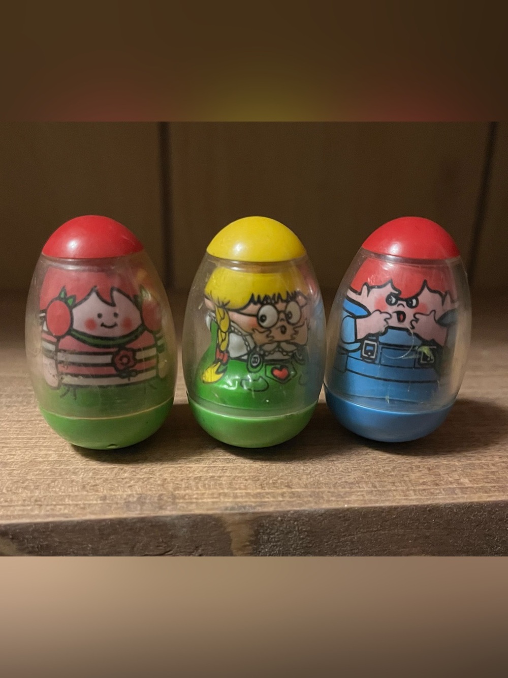 Vintage 1970s Set of 3 Weebles